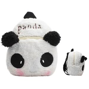 Τσάντα Πλάτης Νηπίου Βελούδινη Panda 26x24x10cm JustNote 703027