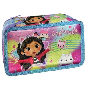 Κασετίνα Γεμάτη Τριπλή Gabby 's Dollhouse 19,5x12,5x7cm Gabbys Dollhouse