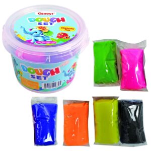 Ζυμαράκια 6 Χρώματα σε Κουτί 360gr Net(6x60g), 12x12x9cm JustNote 703333