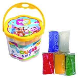 Ζυμαράκια 5 Χρώματα σε Κουτί 500gr Net(5x100g) 11,5x10cm JustNote 703337