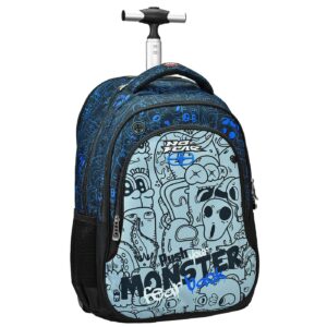Τρόλευ Τσάντα  no Fear Monster 53x37x28cm Gim 348-16074