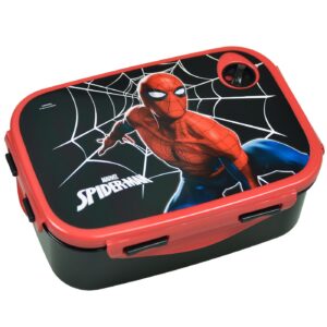 Δοχείο Φαγητού Πλαστικό pp 900ml  Spiderman Black City 17,5x7x13cm  900ml Gim 557-12265