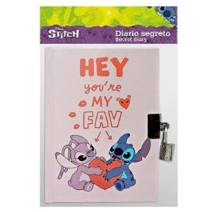 Diary με Λουκέτο Stitch 10x15cm Stitch 8032780952905