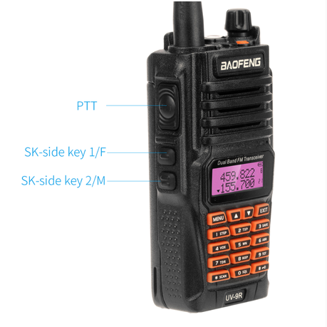Φορητός πομποδέκτης - UHF/VHF - 8W - UV-9R - Baofeng - 563099 - Image 2