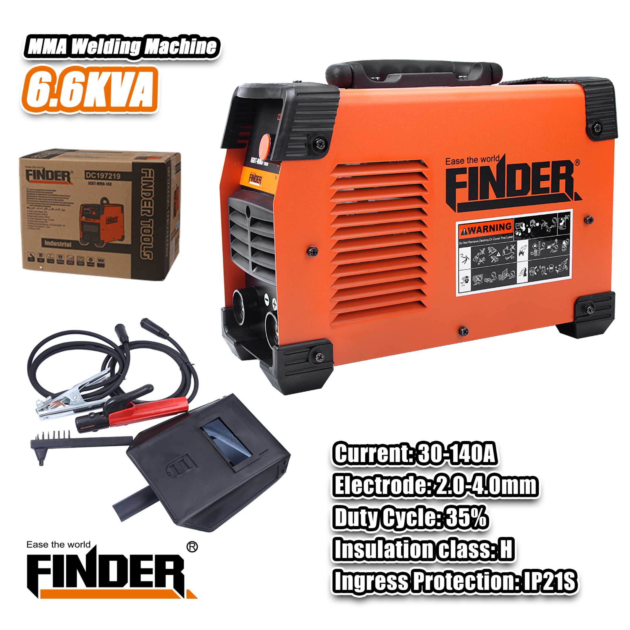 Μηχάνημα ηλεκτροκόλλησης - Inverter - IGBT - MMA - 160A - Finder - 197220 - Image 2