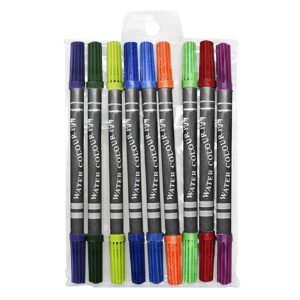 Μαρκαδόροι 2πλης Γραφή σετ=10χρωμ.  JustNote 80125