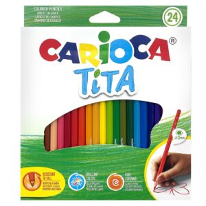 Ξυλομπογιά Οικολογική Carioca Τιτα σετ=24 Χρώματα  Carioca 42794