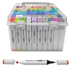 Σετ Μαρκαδόροι 60 Χρώματα σε Κουτί με Χερούλι 15cm  Κουτί: 17x17x10cm JustNote 80895