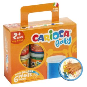 Δακτυλομπογιά Carioca 6 Χρώματα 6x80mL Carioca KO032