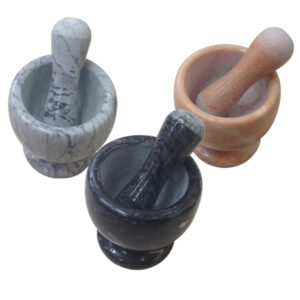 Μαρμάρινο γουδί 13cm με γουδοχέρι