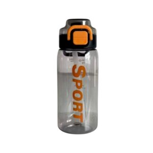 Φορητό παγούρι πλαστικό με καλαμάκι - 580ml - YS-1011 - 616311 - Black