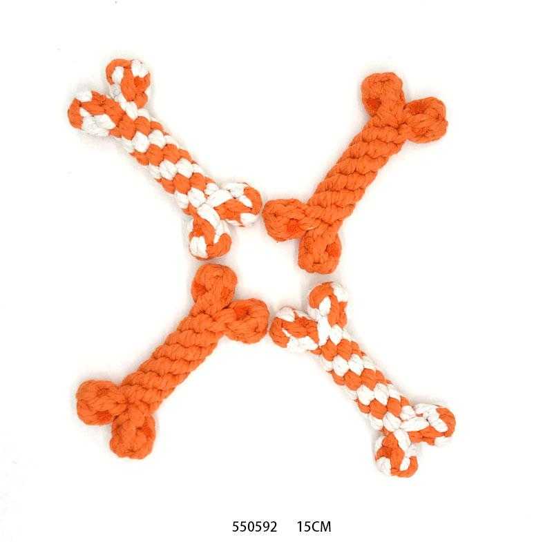 Παιχνίδι σκύλου κόκκαλο από σχοινί - 15cm - 12pcs - 550592 - Image 2