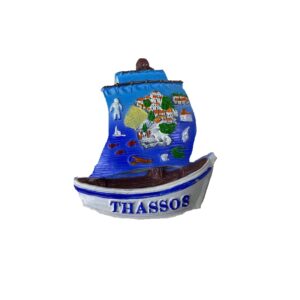 Tουριστικό μαγνητάκι Souvenir – Σετ 12pcs - Resin Magnet - Thassos - 678132