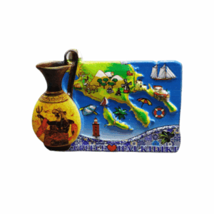 Tουριστικό μαγνητάκι Souvenir – Σετ 12pcs - Resin Magnet - Chalkidiki - 678314