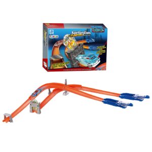 Διπλή Τροχιά Αυτοκινήτου με Εκτοξευτήρα 42x31x6cm ToyMarkt 88746