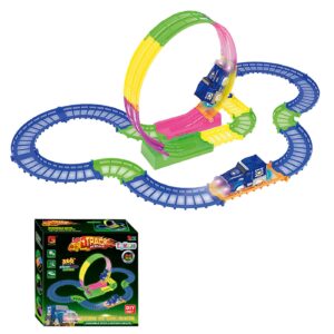 Αυτοκινητόδρομος Μπαταρίας με Λουπ, Λάμπει στο Σκοτάδι 26x25x7cm ToyMarkt 88789