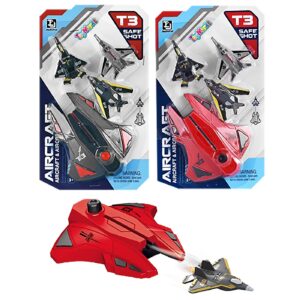 Σετ 3 Αεροπλανάκια με Εκτοξευτήρα σε Καρτέλα 15x25x3cm ToyMarkt 88827