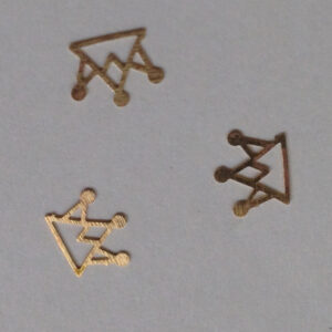 50 μεταλλικά διακοσμητικά νυχιών χρυσές κορώνες