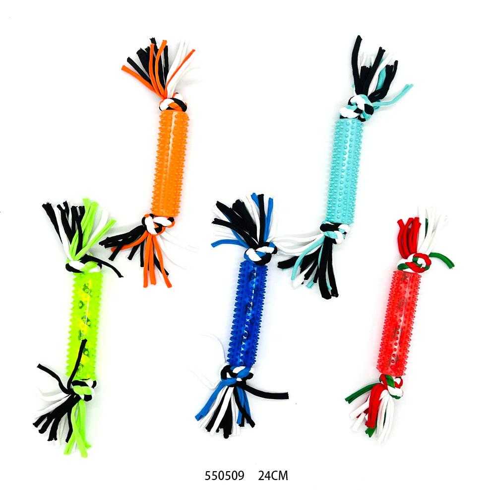 Παιχνίδι σκύλου σχοινί με μασητικό - 24cm - 12pcs - 550509 - Image 2