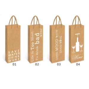 Χάρτινη σακούλα δώρου μπουκαλιού 37 x 11cm