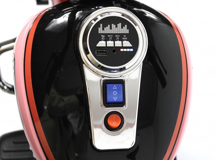 Παιδικό ηλεκτροκίνητο τρίκυκλο scooter με φάρο - BJQ-6388 - 701114 - White/Orange - Image 3