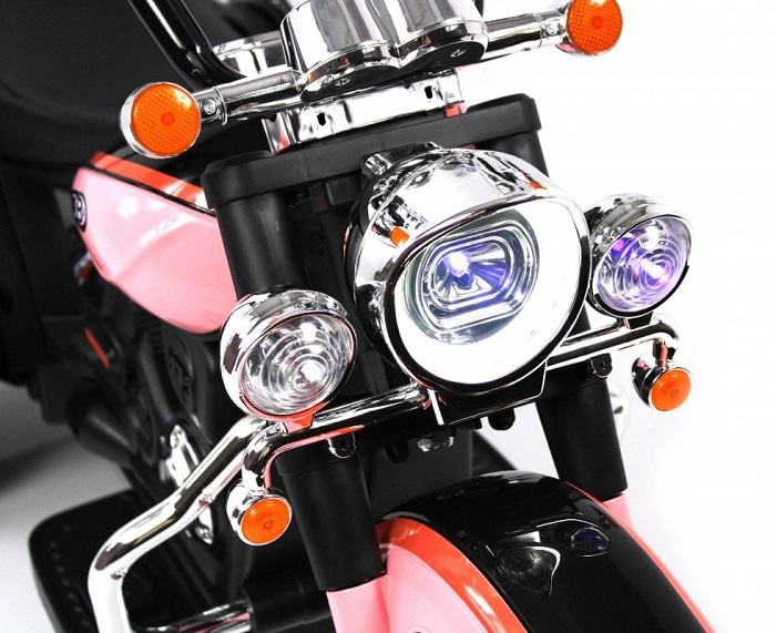 Παιδικό ηλεκτροκίνητο τρίκυκλο scooter με φάρο - BJQ-6388 - 701114 - White/Orange - Image 4