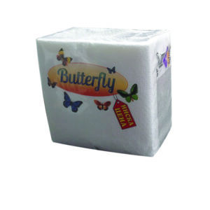 Σετ 80 χαρτοπετσέτες λευκές 33x33cm