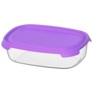 Πλαστικό φαγητοδοχείο ορθογώνιο 1Lt.