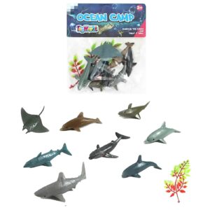 Μικρό σετ 8 Θαλάσσια Κήτη 14x16cm ToyMarkt 913151