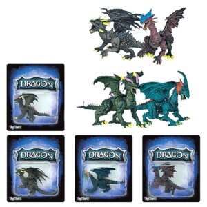 Δράκος σε Καρτέλα 4 Σχέδια 16x18x4cm ToyMarkt 913410