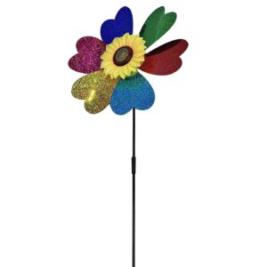 Ανεμόμυλος Πολύχρωμος με Φυτό Κίτρινο ø31x50cm ToyMarkt 913570