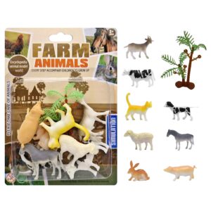 Ζωάκια Φάρμας 8 τεμ  σε Καρτέλα 14x19x3cm ToyMarkt 913629