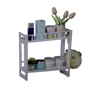 Ραφιέρα μπάνιου πλαστική διώροφη - KS2501 - 718592 - Grey