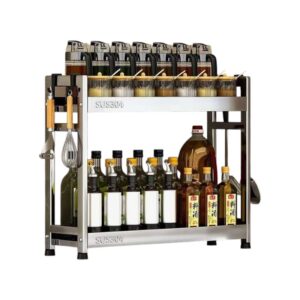 Ραφιέρα οργάνωσης κουζίνας διώροφη Inox - BLS-H132 - 718608