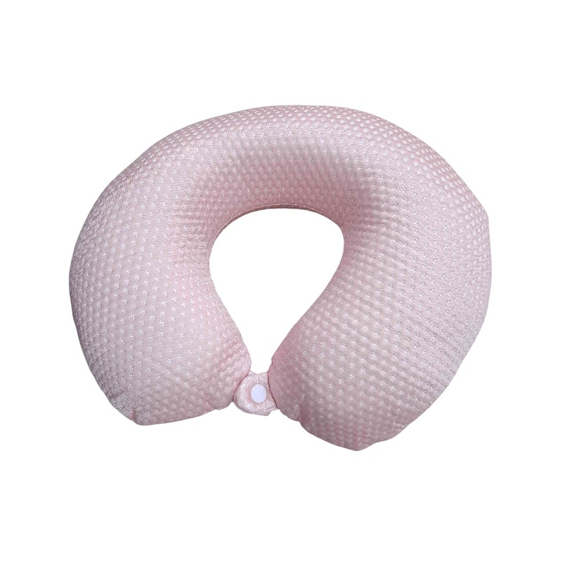Μαξιλάρι αυχένα ταξιδίου - Memory Foam - 71891 - Light Pink