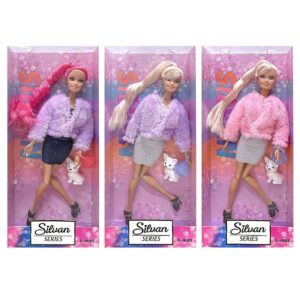 Κούκλα 29cm & Ζωάκι pet 14x32x5cm ToyMarkt 922104