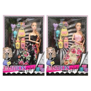 Κούκλα 29cm Fashion Μακρυά Κοτσίδα, Αξεσουάρ 22x32x5cm ToyMarkt 922111