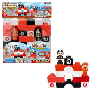 Τουβλάκια Πυροσβεστικό Σετ 28τεμ 24x28x7cm ToyMarkt 95453