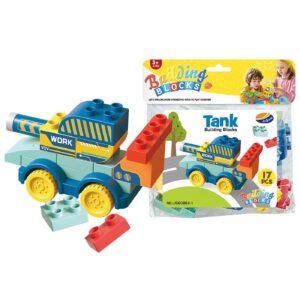 Τουβλάκια Τανκ 17 τεμ 19x22cm ToyMarkt 95454