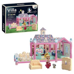 Σπιτάκι & Κουκλίτσα 71τεμ Λάμπει στο Σκοτάδι Κουτί 23x19x7cm, Σπιτάκι 42x25x14cm ToyMarkt 971312