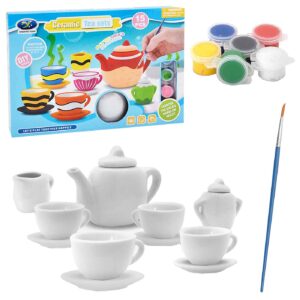 Κεραμικό σετ Τσαγιού Χρωματισμού 15τεμ 29x20x5cm ToyMarkt 971317