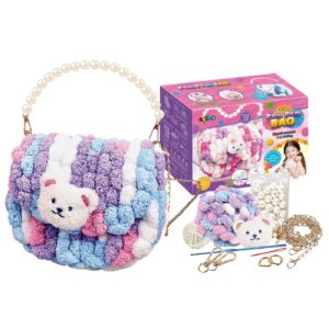 Τσάντα Μάλλινη pom pom 23x18x10cm ToyMarkt 971335