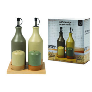 Σετ βάση με κεραμικό λαδόξυδο και αλατοπίπερο