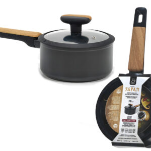 Γαλατιέρα σφυρήλατη αλουμινίου αντικολλητική 16cm "Japan"