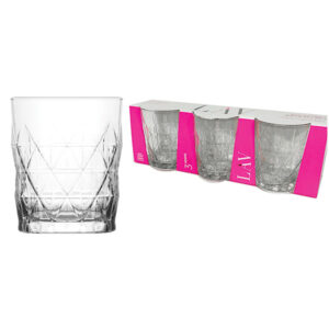 Σετ 3 ποτήρια ουίσκι 345ml