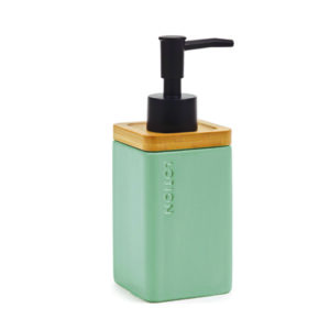 Αντλία κρεμοσάπουνου πέτρινη με μπαμπού