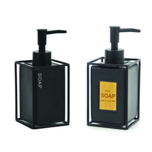 Αντλία κρεμοσάπουνου πέτρινη με μέταλλο