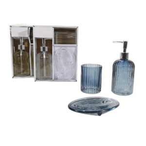 Σετ μπάνιου 3 τεμαχίων γυάλινο
