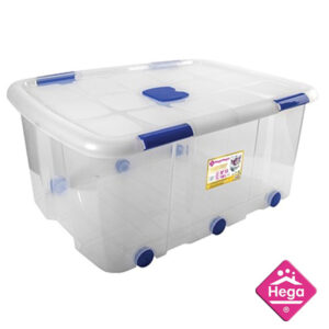 Πλαστικό κουτί αποθήκευσης με ρόδες 100lt