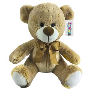 Αρκουδάκι Καφέ Ανοιχτό με Φιόγκο 29cm ToyMarkt 99428